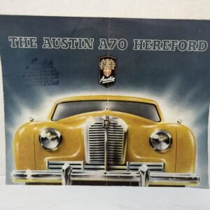 Cuadríptico de época del Austin A70 Hereford Inglaterra 1950-1954