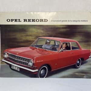 Catálogo de época de 12 pags del Opel Rekord República Federal Alemana 1963