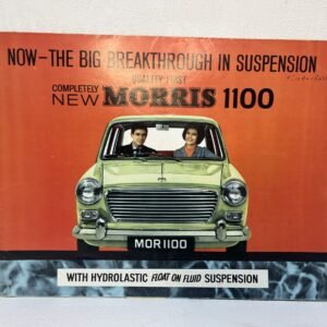 Cuadríptico de época del Morris 1100 Inglaterra 1962