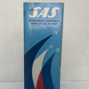 Calendario de vuelos de La SAS 15-31 Octubre de 1968 60 páginas