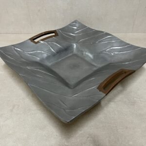 Bandeja Celta by David Marshall 1980’s en latón y aluminio 40x40 cm