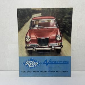 Tríptico de época del Riley 4/72 Inglaterra 1965