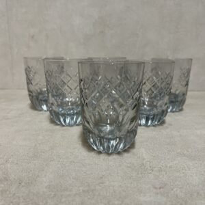 Maison de 6 vasos Merlot tallados Italia 1960’s