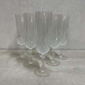 Set de 6 copas de Champagne “ Chezca” by Royal Bohemia 1960’s