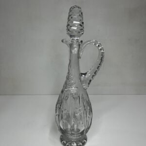 Jarra de cristal tallado 24%Pbo  “Sílice ” by Karlovy Vary Bohemia 1960’s 40 cm