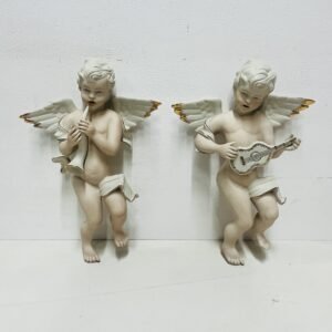 Pareja de Wallquerubins by P. Rocha Portugal 1970’s 27 cm