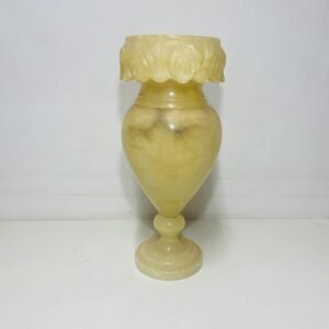 Antiguo jarrón de alabastro “ Castellina “ Italia 1950’s 38 cm