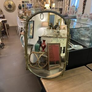 Espejo “ Orient” en bronce tailed Italia 1930’s 43x66 cm