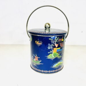 antiguo galletero Cobalt Blue Willow by Baret Ware Inglaterra 1960’s