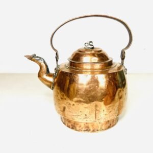Antigua tetera de cobre G.L Wilsson Sundsvall Suecia ppos S.XX