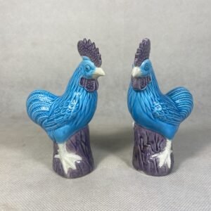 Pareja de gallos Foo 12 cm