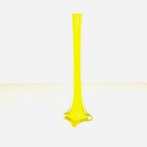 Bucare Giallo en cristal Empoli Italia 1960’s 31 cm