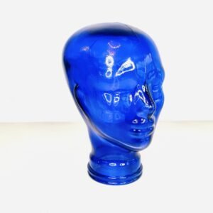 Busto Maninquie en cristal Cobalt 1960’s