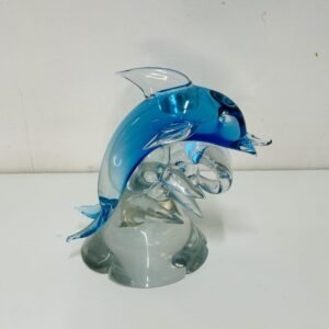 Dolphine en Blu Formia di Murano Italia 1970’s 20 cm