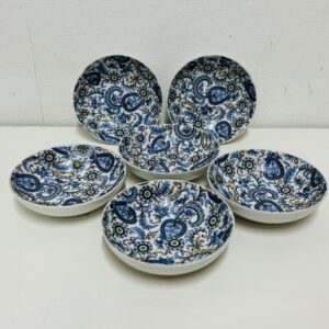 Set de 6 pax Hibis Damasque by Capeans España 1980’s