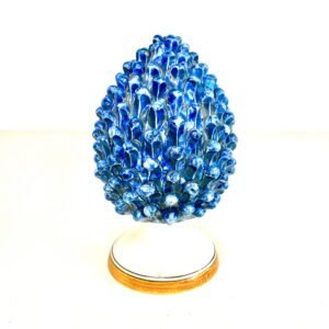 Piña de cerámica esmaltada siciliana Caltagirone 20 cm