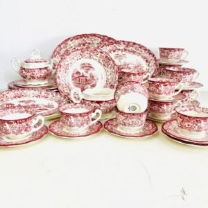 Juego de café & Cake Oriental Rose by La Cartuja Pickman sevilla- España 1980’s