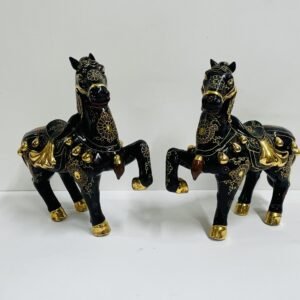 Pareja de caballos “ Tang Sancai “ China 1960’s 33x35 cm