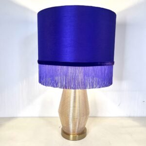 Lámpara Velvet Cabaret con base de cristal Amberi italiano