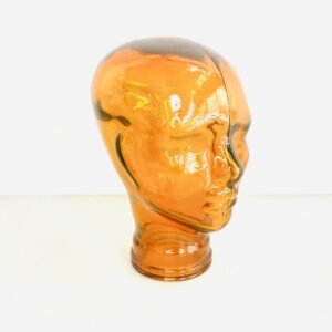 Busto Maninquie en cristal Orangie 1960’s