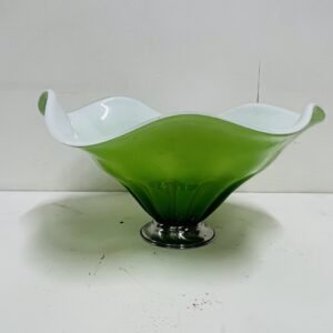 Centro “Clorophyla” en cristal de murano opalino de Cenesede Italia 1960’s