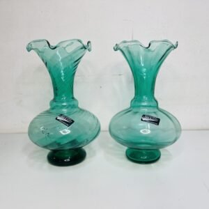 Pareja de Violets Mary en cristal de murano 1970’s 20 cm