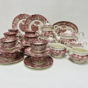 Juego de café & cake 12 pax” Oriental Rose” by La Cartuja Pickman Sevilla 1980’s