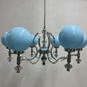 Chandelier opalina “ Eclipsse” by Carlo Nason para A.V Mazzega Italia 1970’s