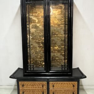 Vitrina Samuray Genpei de estética Tokugawa Japón 1960’s 130x45x200 cm