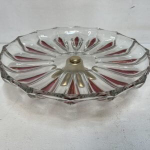 Tartera” Gienese”en cristal de murano Italia 1960’s 30 cm