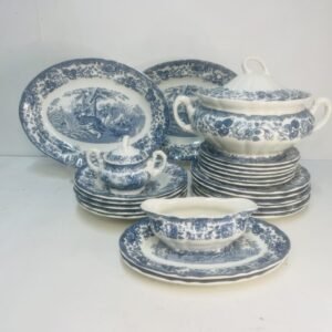 Vajilla de 24 piezas colección Aurora Ceilán La Cartuja Pickman Sevilla 1970’s