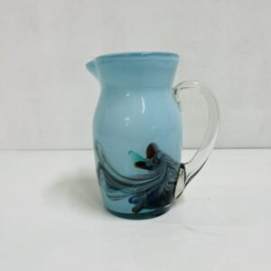 Jarra “ Sedam” en cristal de opalina 1950’s 20 cm