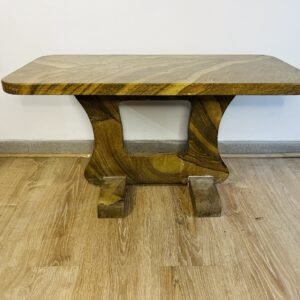 Mesa de mármol Travertino by Angelo Mangiarotti Italia 1970’s 82x40x44 cm