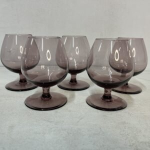 Set de 5 copas Liquorette Velvet París 1960’s