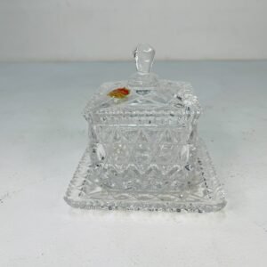 Azucarero en cristal Buder 24% Pbo tallado Alemania 1970’s