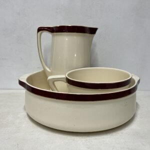Maison de 3 piezas de porcelana Villeroy&Boch edición limitada "Bosna"1920-1935 antigua fábrica en Saan-Basin serial 8023