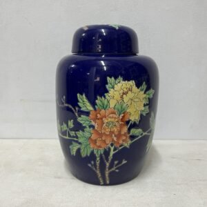 Tibor Mei Huà en cerámica esmaltada pintada a mano 1960’s 30 cm