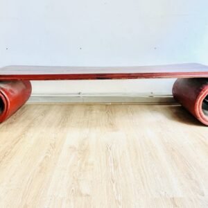 Antiguo Bench Chinoisse Don Yang mediados S. XX en madera de olmo