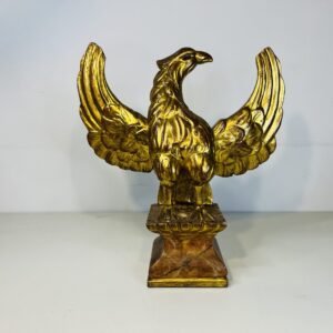 Portique Imperio en pan de oro sinre madera tallada Italia ppos S.XX 34 cm